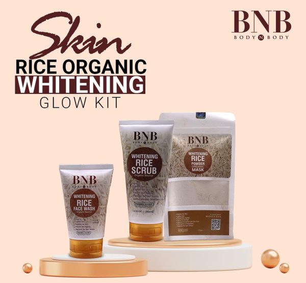 BNB Whitening Rice Organic Extract Bright & Glow Kit
